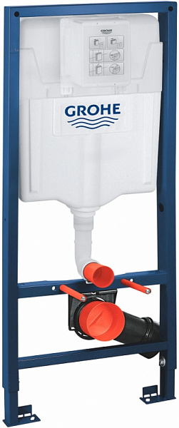 Комплект унитаза с инсталляцией  4 в 1 Grohe Bau Ceramic  39499000 унитаз, инсталляция, сиденье c  микролифтом, клавиша смыва Хром