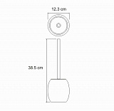 Ёршик для унитаза Wasserkraft Ruwer K-6727