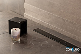 Душевой лоток Pestan Confluo Frameless Line 650 Black Glass