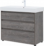 Тумба под раковину Aquanet Nova Lite 100 дуб рошелье (3 ящика) 00302479