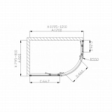 Душевой поддон Grossman PR-120L 120x80