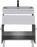 Тумба под раковину Aquanet Верона 75 белый (напольная 1 ящик 2 дверцы) 00182706