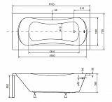 Акриловая ванна Besco Aria 170x70 WAA-170-PA