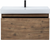 Тумба под раковину Aquanet Nova Lite 100 дуб рустикальный (1 ящик) 00249520