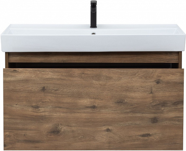 Тумба под раковину Aquanet Nova Lite 100 дуб рустикальный (1 ящик) 00249520