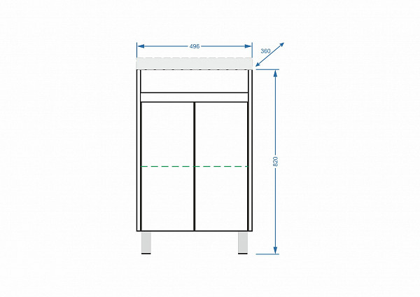 Тумба напольная "Фаворита 50", Сомо 50
