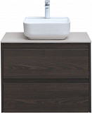 Тумба под раковину Aquanet Nova Lite 75 дуб черный (2 ящика) 00287895