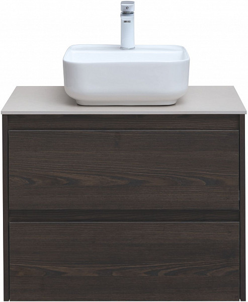 Тумба под раковину Aquanet Nova Lite 75 дуб черный (2 ящика) 00287895