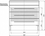 Тумба с раковиной Aquanet Верона 90 белый (напольная 1 ящик 2 дверцы) 00287673