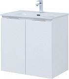 Тумба под раковину Aquanet Алвита New 70 2 дверцы, белый матовый 00303905