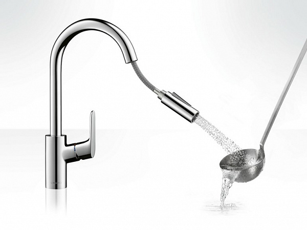 Смеситель для кухни HANSGROHE Focus 31815000 с вытяжным изливом