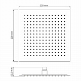 Верхняя душевая насадка Wasserkraft A118