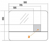 Зеркало-шкаф Акватон Валенсия 90x85 1A125102VA010