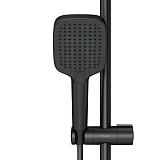 F078F722 Func, душ.система: см-ль-полка д/ванны/душа, душ.штанга, верхн. душ квадр., ручн.душ, черн.