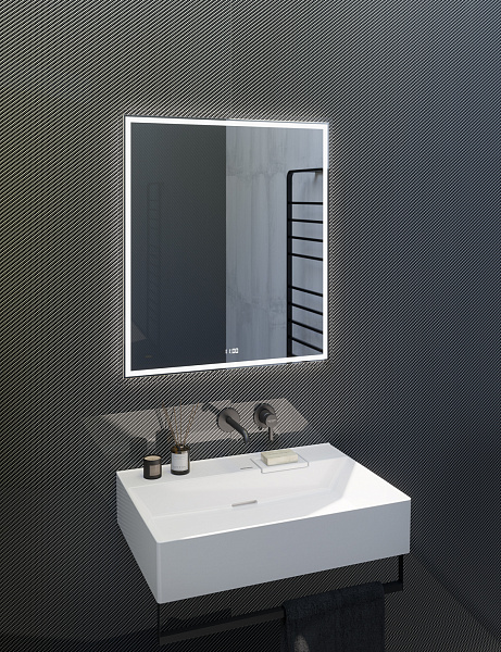 Раковина Kerama Marazzi LOGICA мебельная\подвесная без отверстий 70, белая глянцевая