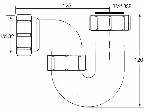 Сифон McAlpine MRBD1