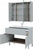 Мебель для ванной Aquanet Алвита New 100 1 ящик, 2 дверцы, серый 00273990