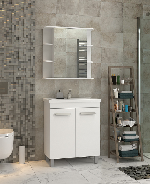 Тумба под раковину VIGO Nova 65 см tn.NOV.MIR.70.2D