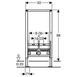 Инсталляция Geberit Duofix 111.539.00.1 для биде