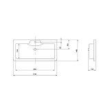 Раковина под тумбу Акватон - СИЕНА 110 1A704231SN010