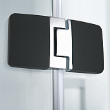 Душевое ограждение "KOLLER POOL" NEON N90KСB 900x900x1950 прозрачное Transparent  8мм CALC FREE хром/чёрный