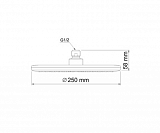 Встраиваемый комплект для душа с верхней душевой насадкой Wasserkraft А12030