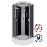 Душ.каб. NG-3503-14 (800х800х2150) средний поддон(26см) стекло ТОНИРОВАННОЕ 4 места