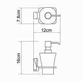 Дозатор для жидкого мыла Wasserkraft Leine K-5099