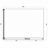 Душевое ограждение Azario ONTARIO 900х1200х2000 L, без поддона, 8 мм