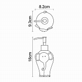 Дозатор для жидкого мыла Wasserkraft Lippe K-8199