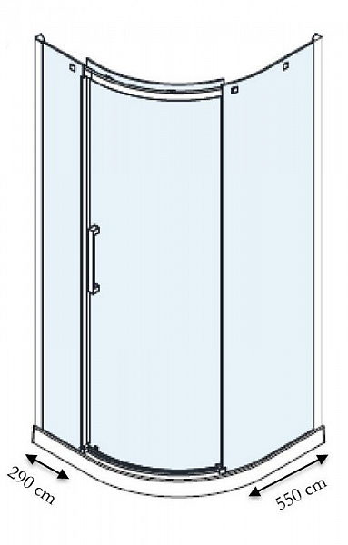 Душевой уголок Jacob Delafon Contra E22R90R-GA