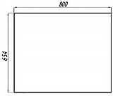 Зеркало Акватон Отель 80x65 1A101302OT010 с подсветкой