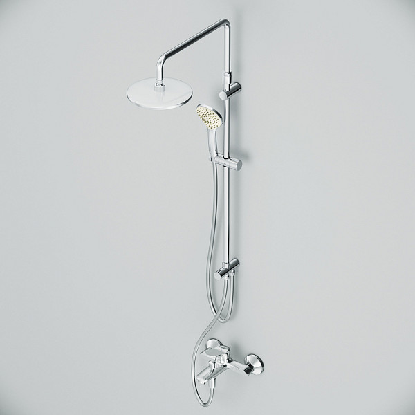 F40885C14 Sunny набор 2в1: см-ль д/ванны/душа, верхний душ d 220 мм, ручн.душ 110 мм, 1 ф-ция, душев