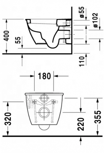 Унитаз Duravit Darling New 2545090000 подвесной