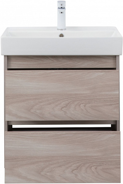 Тумба под раковину Aquanet Nova Lite 60 орех светлый (2 ящика) 00287884