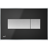 Клавиша смыва AlcaPlast M1375 черная матовая