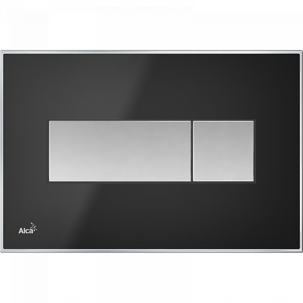 Клавиша смыва AlcaPlast M1375 черная матовая