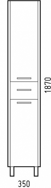 Шкаф-пенал Corozo Верона 35 антик SD-00000369