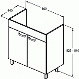 Тумба под раковину Ideal Standard Tempo E0568TI