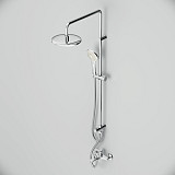 F40890A14 Gem набор 2в1: см-ль д/ванны/душа, верхний душ d 220 мм, ручн.душ 110 мм, 1 ф-ция, душевая