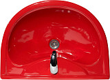 Раковина Оскольская керамика Престиж 63 с пьедесталом, красная