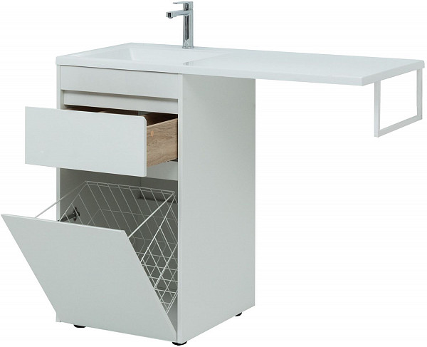 Тумба под раковину Aquanet Токио 48 белый (напольная, 1 ящик) 00239289