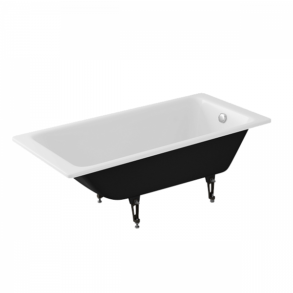 Ванна чугунная Delice Parallel 1600х700, с ручками