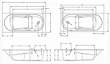 Акриловая ванна Riho Lazy 180х80 правая B082005005
