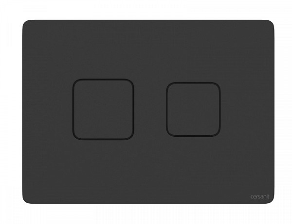 Кнопка ACCENTO SQUARE для AQUA 50 пневматическая пластик черный матовый