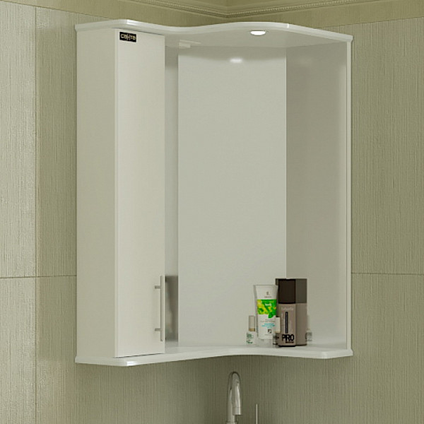 Зеркальный шкаф угловой Аврора Санта 116002