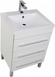 Тумба под раковину Aquanet Верона 58 белый (напольная 3 ящика) 00178253