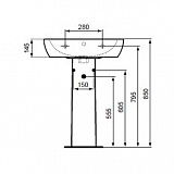 Пьедестал для раковины Ideal Standard Tempo T422901