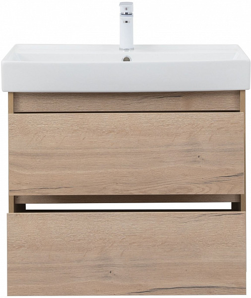 Тумба под раковину Aquanet Nova Lite 75 дуб крафт (2 ящика) 00287902