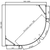 Душевое ограждение Ambassador Diamond 12011102